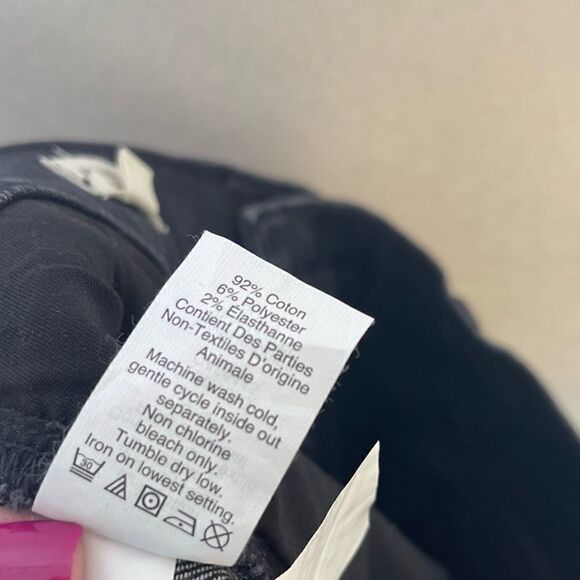 MADEWELL High Rise 9” Skinny Jeans Raw Hem Charcoal 29 - Picture 6 of 9